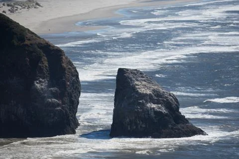 Rocky Oregon Coastline Stock Photos