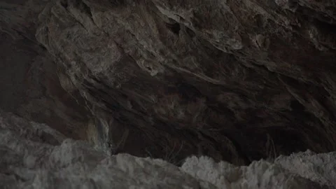 Rocky Outcrop in Shadowed Cave Stock Footage 282240598
