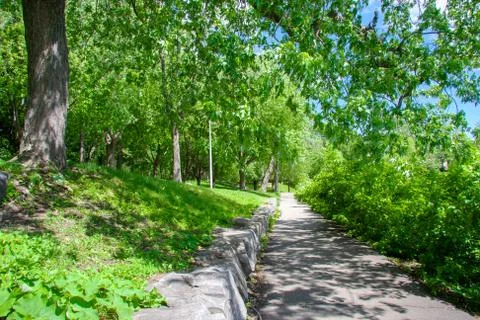 Rocky Path in Park Stock Photos