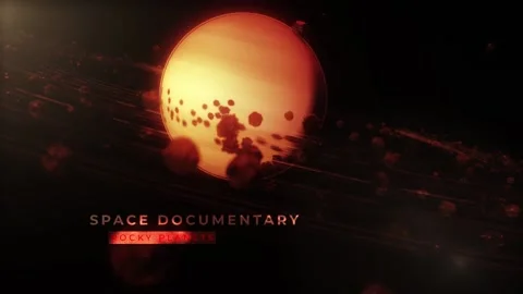 Rocky Planets Space Documentary Stock After Effects