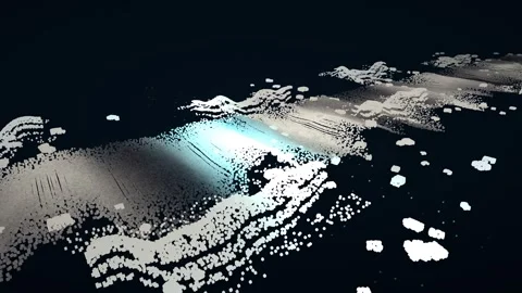 Rocky reef outcrop hard bottom backscatter habitat mapping multibeam sonar 스톡 동영상 342392771