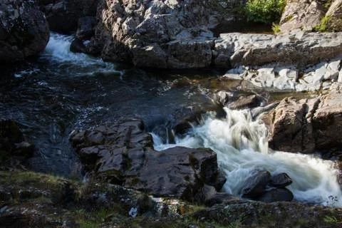 Rocky river fall Stock Photos