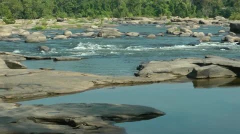 Rocky river landscape Stock Footage 11019950