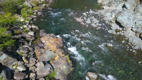Rocky River Stream Stock Footage 135366208