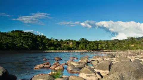 Rocky River Time Lapse HD Stock Footage