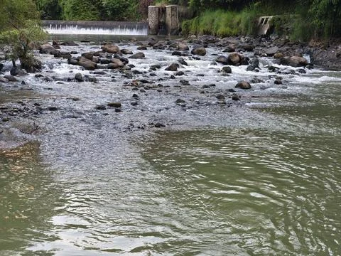 Rocky River Weir Stock Photos