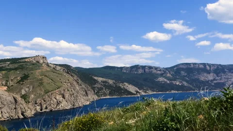 Rocky, sea landscape Stock Footage 91703790