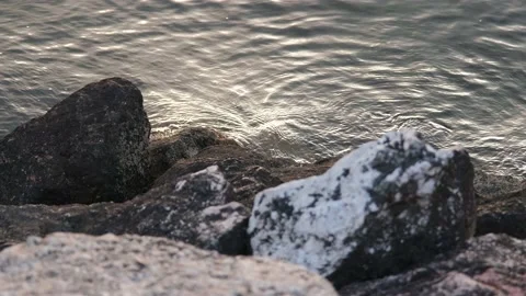 Rocky sea wave Stock Footage 171108884