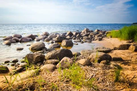 Rocky seacoast Stock Photos