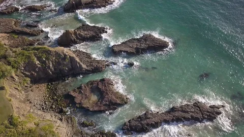 Rocky seascape Stock Footage 120588403
