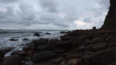 Rocky seascape Stock Footage 306591542