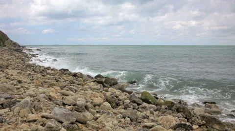 Rocky seashore Stock Footage 53827574
