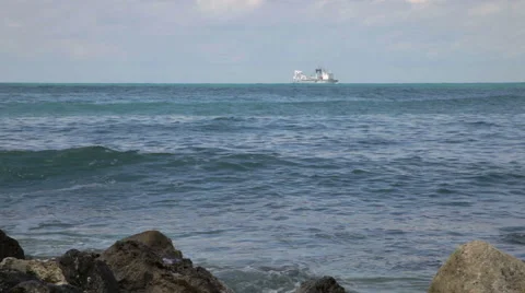 Rocky seashore Stock Footage 53828005