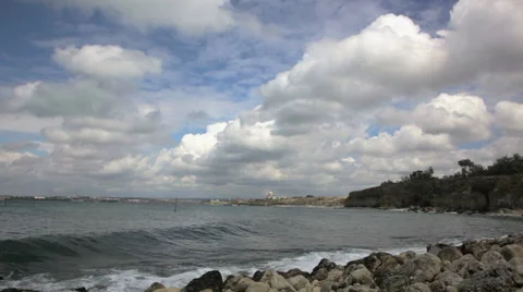 Rocky seashore Stock Footage 53828216