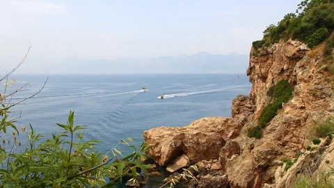 Rocky seashore. Stock Footage 109642742