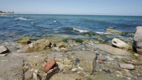 Rocky seashore Stock Footage 112889557