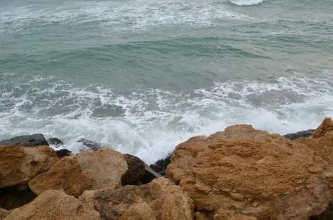 Rocky seashore Stock Photos