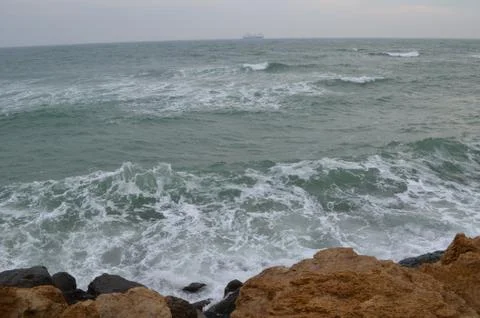 Rocky seashore Stock Photos