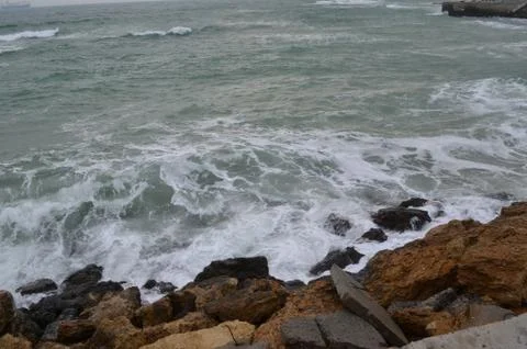 Rocky seashore Stock Photos