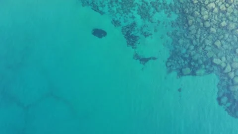 Rocky seashore, view from a drone. Stock Footage 255859972