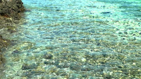 Rocky seaside and waves Stock Footage 253506970