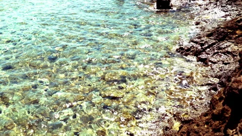 Rocky seaside and waves 動画素材 253573148