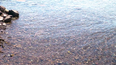 Rocky seaside and waves Stock Footage 253576120