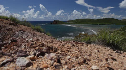 Rocky shore breaks 3, static Stock Footage 23834060