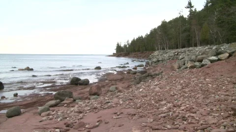 Rocky Shore Stock Footage 689319