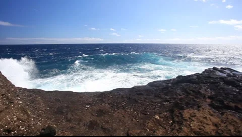 Rocky Shore Stock Footage 8555396