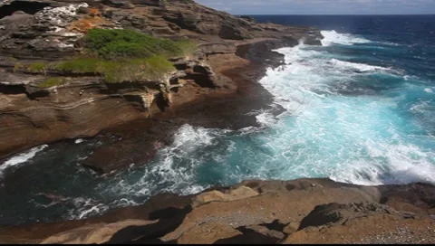 Rocky Shore Stock Footage 8555439