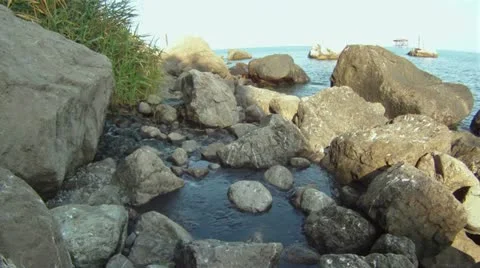 Rocky shore Stock Footage 20601408