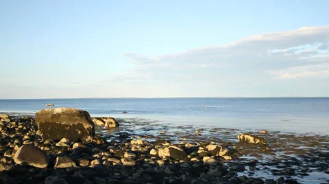 Rocky shore Stock Footage 29656134