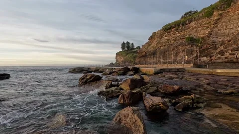 Rocky shore Stock Footage 202320805