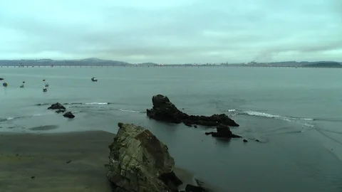 Rocky Shore of Lenga Stock-Footage 89409167