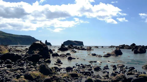 Rocky Shore Line Stock Footage 35904533