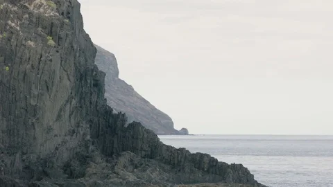 Rocky shore in the ocean Stock Footage 75883437