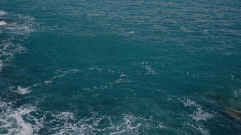 Rocky shore in the ocean Stock-Footage 75936913
