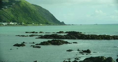 Rocky Shoreline Stock Footage 54621203