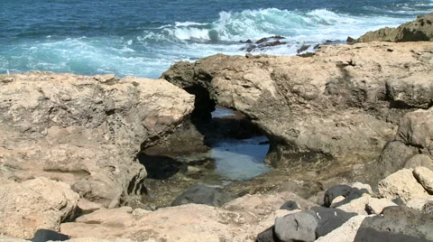 Rocky Shoreline Stock Footage 54709345