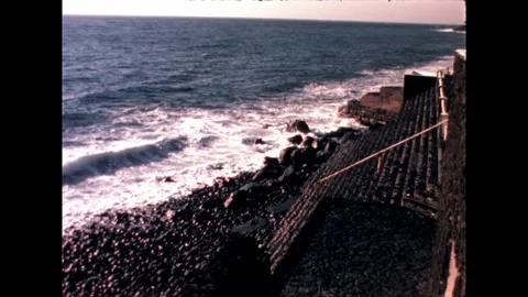 Rocky Shoreline Stock Footage 278216824