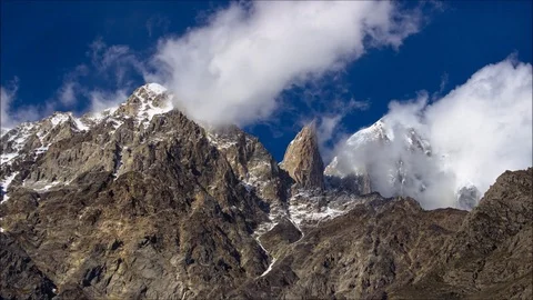 Rocky Snow Clouds timelaspe Stock Footage 96717510
