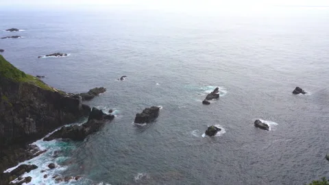 Rocky spot of the cape Stock Footage 158657189