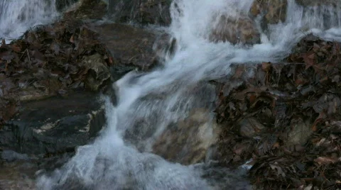 Rocky Stream Close Up Stock Footage 844311