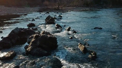 Rocky stream Stock Footage