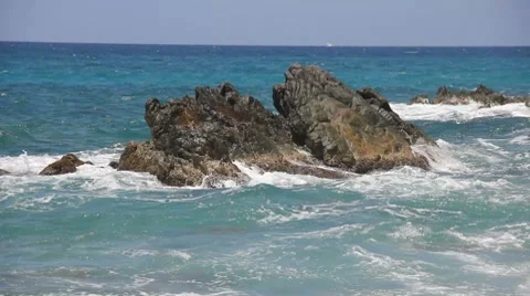 Rocky Surf 2 Stock Footage 7737249