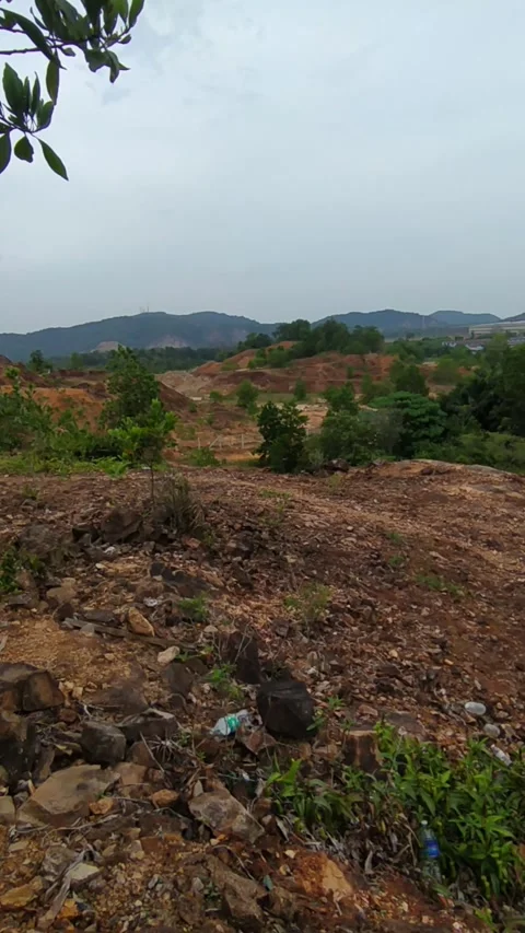 Rocky terrain mountain landscape Stock Footage 336045422