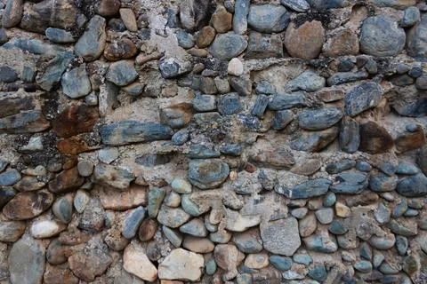 Rocky texture with different patterns and elements in high quality Foto stock