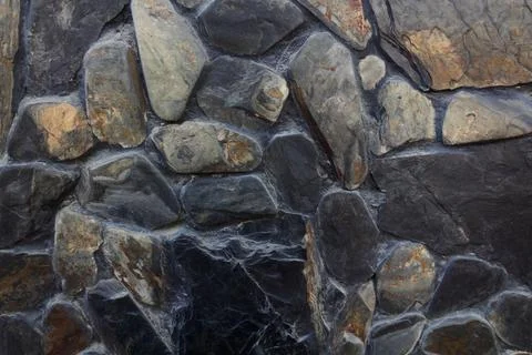 Rocky texture with different patterns and elements in high quality Stock Photos