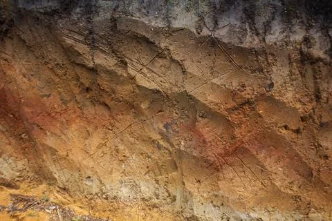 Rocky texture with different patterns and elements in high quality Foto stock